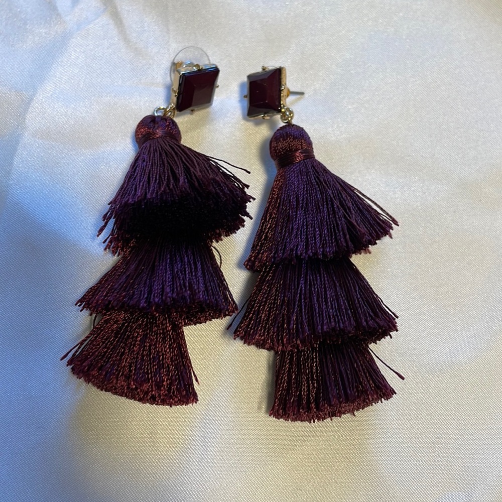 Purple earrings